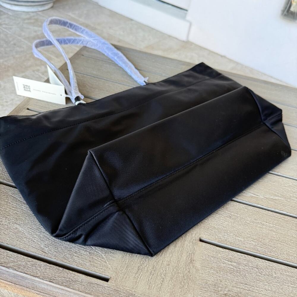 Tory Burch Nylon Large Tote 166469 In Black - Picture 12 of 12